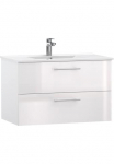 welltime Spintelė po kriaukle &raquo;Athen Vonios spinta Badezimmer WC spintelė su Becken&laquo; rinkinys spintelė su 2 Stalčius plotis 80cm Softclose Bad