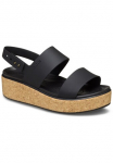 Crocs Basutės su platforminiu padu &raquo;Brooklyn Cork Low Wedge&laquo; Sandalai Sommerschuh su Korkplateau