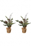 Creativ green K&uuml;nstlicher &Scaron;ventinė eglutė &raquo;Weihnachtsdeko k&uuml;nstlicher Christbaum Tannenbaum&laquo; im Jutes&auml;ckchen