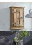 SIT Pakabinama spintelė &raquo;Frigo&laquo; Mangoholz im Antik-Look su K&uuml;hlschrankgriffen plotis 45 cm