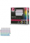 Paulmann LED-Streifen &raquo;MaxLED 1000 dryžuotas 25m RGBW IP44 dėklas 3000K 28W 230/24V Silber&laquo; 1 Stk.-flammig RGBW