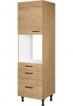 nobilia&reg; Pastatoma spintelė įmontuojamai orkaitei &raquo;"Structura" Ausrichtung w&auml;hlbar su lovos stalčius ir du Ausz&uuml;gen und&laquo; einer durys vormontiert Breite/H&ouml;he: 60/2166 cm