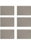 Zeller Present Stalo kilimėlis i&scaron; dirbtinės odos metallic 30x45 cm