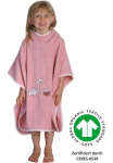 W&ouml;rner Badeponcho &raquo;Dinofamilie rosa Poncho&laquo; 1 Stk. maschinenwaschbar trocknergeeignet