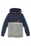 KangaROOS Sportinis megztinis su gobtuvu &raquo;Colorblocking&laquo; Ilgomis rankovėmis mar&scaron;kinėliai mehrfarbig su Logodruck i&scaron; medvilnė