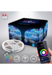 B.K.Licht LED-Streifen eleganti&scaron;kas Home LED Stripe/Band 2m ir USB laikmena WiFi Appsteuerung