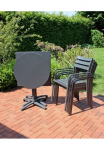Garden Pleasure Garten-Essgruppe &raquo; Valgomasis stalas &raquo;AMIRA 10&laquo;&laquo; rinkinys 7 Stk. dalys 6 kėdė (stapelbar) 1x i&scaron;skleidžiamas stalas LxB: 195-240 x100 cm