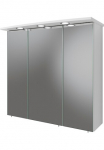 Saphir Spintelė su veidrodžiu &raquo;Quickset 316 Vonios spinta 3 Veidrodinės durys 6 lentyna 75 cm breit&laquo; ir LED ap&scaron;vietimas Dūrų uždarymo sistema Schalter-/Steckdosenkombination
