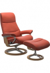 Stressless&reg; Atpalaiduojanti kėdė &raquo;View&laquo; rinkinys Atpalaiduojanti kėdė su Kojų kėdutė su Signature Base Gr&ouml;&szlig;e MGestell Eiche