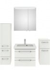 Saphir Vonios kambario baldų komplektas &raquo;Balto Sprint 4 vienetai Mineralmarmor-Waschtisch su LED-Spiegelschrank&laquo; 5 Stk. dalys