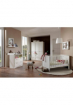 Wimex Babyzimmer-Komplettset &raquo;Helsingborg&laquo; rinkinys 3 Stk. dalys lova + vystymo lenta su komoda + 3 trg. spinta