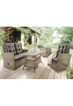 Destiny Gartenlounge-Set &raquo;MERANO&laquo; 1x 2vnt. sofa 2x Fotelis 1x stalas ir atrama 11 Stk. dalys