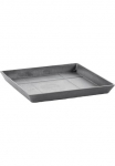 ECOPOTS Blumentopfuntersetzer &raquo;SQUARE SAUCER Grey&laquo; BxTxH: 28x28x3 cm