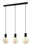 EGLO &Scaron;viestuvas &raquo;POZUETA Pakabinamas &scaron;viestuvas Stahl E27 Esstischlampe H&auml;ngelampe Lampe&laquo; E27 1 Stk. &scaron;viestuvas L84 x B65 x H110 cm juoda spalva 3X40W exkl.