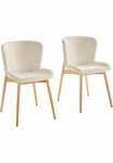s.Oliver Valgomojo kambario kėdė &raquo;Kailee&laquo; (Set) 2 Stk.weicher Boucl&eacute;-Bezug ergonomisches Design Eschenholzgestell