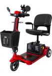 Rolektro Elektrinis motoroleris &raquo;E-Trike 6 V.3 raudona 24V-20Ah Lithium-Akku 300 Watt&laquo; 6 km/h