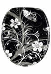 Sanilo WC-dangtis &raquo;White Flower&laquo; su Lėto nusileidimo funkcija