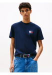 Tommy Jeans Tommy Džinsai Mar&scaron;kinėliai &raquo;TJM REG FLAG GRAPH BCKPRNT T EXT&laquo; su Mar&scaron;kinėliai apvalia i&scaron;kirpte
