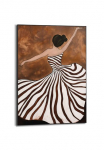 Reinders! Plakatas &raquo;Tanzende Dame&laquo; Hobbyraum - Braun - MDF - Frauen - 50x70 cm