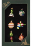 Krebs Glas Lauscha Krebs I&scaron; stiklo Lauscha Eglutės žaisliukai &raquo;Mini Alien rinkinys Multicolor 35cm&laquo; Eglutės žaisliukai i&scaron; I&scaron; stiklo mundgeblasen handgefertigt mini Figūrėlė