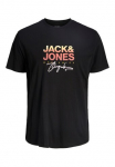 Jack & Jones PlusSize Palaidinė &raquo;JORCANGGU Mar&scaron;kinėliai SS CREW NECK FST PLS&laquo; su Logo ra&scaron;tas