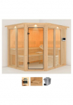 Karibu Pirtis &raquo;Anike 3&laquo; rinkinys Ofen 9 kW Bio externe Strg easy