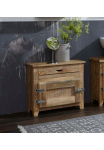 SIT Vonios komoda &raquo;Frigo&laquo; Mangoholz im Antik-Look su K&uuml;hlschrankgriffen plotis 67 cm