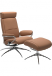 Stressless&reg; Atpalaiduojanti kėdė &raquo;Paris&laquo; rinkinys Atpalaiduojanti kėdė su Kojų kėdutė su Kojų kėdutė Low Back su atrama galvai su Star Base karkasas Chrom