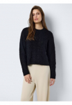 Noisy may Megztinis apvalia i&scaron;kirpte &raquo;NMSASSY L/S O-NECK KNIT NOOS&laquo; medžiagų derinys relaxed forma