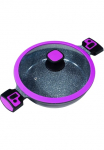 KING Keptuvė &raquo;Click-Grip&laquo; lieto aliuminio 1 Stk. dalys &Oslash; 28 cm abnehmbare Griffe Indukcinė