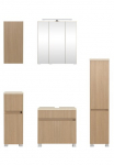 welltime Vonios kambario baldų komplektas &raquo;EIXO 5tlg.-Set: spintelė su veidrodžiu Unterbeckenschrank ir Beim&ouml;bel&laquo;
