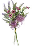 I.GE.A. Dirbtinė gėlė &raquo;Kunstblumen-Strau&szlig; Protea Zinnien Lavendel&laquo; Dirbtinių gėlių puok&scaron;tė Blumenstr&auml;u&szlig;e Dekoblume gėlės Grabdeko