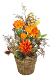 I.GE.A. Dirbtinė gėlė &raquo;Blumenarrangement 'Dahlien'&laquo; im puodas Dirbtinis gėlės Deko Dekoracija Herbstdeko Dirbtinis augalas