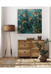 queence Paveikslas &raquo;Mosaik in T&uuml;rkis&laquo; Abstrakt | Abstrakte | Formen | Dekoracija | Kunst 1 Stk. dalys Fine Art-Print in Galeriequalit&auml;t