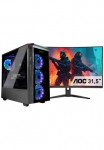 CAPTIVA Gaming-PC-Komplettsystem &raquo;Advanced Žaidimų I84-219 TFT Bundle&laquo; 80 &Prime; Intel&reg; Core i7 Nvidia 32 GB RAM 1.000 GB SSD