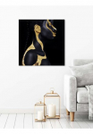 queence Paveikslas &raquo;Chnum&laquo; paveikslas/nuotrauka von Frauen | Fashion | Frau | Dekoracija | Magazincover | Mode | Modern 1 Stk. dalys von Hand eingearbeitete Blattgold priedai