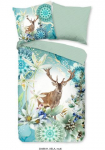 hip Patalynės užvalkalai &raquo;Xela&laquo; 2 Stk. Mako-Satin 135x200 Užtrauktukas Wendeoptik Winter Reh Gr&uuml;n