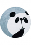 Carpet City Vaiki&scaron;kas kilimas &raquo;Bueno Kids 1389&laquo; ovali 13 mm auk&scaron;tis Vaiki&scaron;kas kilimas Panda-B&auml;r 3D-Effekt &scaron;velnus Flor Pflegeleicht