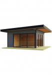 LASITA MAJA Sodo namelis &raquo;DOMEO 9 CARBONGRAU/ANTHRAZIT&laquo; Fundamentmass 1200+4500 x 1200+4500 Carbongrau