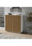 Home affaire Indauja &raquo;VegaHighboardKommode120 cm&laquo; su 2 T&uuml;renFronten su Rillen-Optik