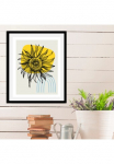 queence Paveikslas &raquo;Sunny&laquo; Abstrakt | gėlės | Figūrėlė | Kunst | Pflanzen | Pflanzenbilder 1 Stk. dalys gerahmt