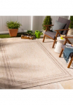 Livabliss Kilimas &raquo;LENON&laquo; rechteckig 4 mm auk&scaron;tis Kilimas In- /Outdoor Boho Jute-Optik Balkon terasa Garten Beige