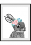 queence Paveikslas &raquo;Albert&laquo; gėlės | naminiai gyvūnai | Kunst | Ostern 1 Stk. dalys su grotelės juoda spalva