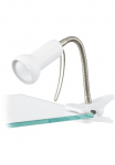 EGLO &Scaron;viestuvas tvirtinamas prie stalo &raquo;FABIO Klemmspot exkl. lemputės E14 su Klemme B&uuml;ro&laquo; E14 Klemmlampe Leselampe Schalter flexibler Leuchtenhalts H&ouml;he: 30cm