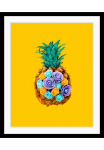 queence Paveikslas &raquo;Selem&laquo; Ananas | gėlės | Kunst | Lebensmittel | Obst | Obst paveikslas/nuotrauka HD Premium Poster-Druck ir Holzrahmen
