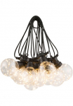 GLOBO LIGHTING LED &scaron;ventinės lemputės &raquo;ALMAGA&laquo; Kette/10 Leuchtmittel/2700K/schwarz/Deko