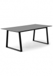 Hammel Furniture Valgomojo stalas &raquo;Meza Designtisch su i&scaron;skleidimo funkcija ir 2 Einlegeplatten&laquo; 1 Stk. dalys rechteckige stalo plok&scaron;tė MDF Trapez Metallgestell