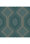 WOW Tapetai &raquo;Art Deco Chic&laquo; geometrisch aufgesch&auml;umt Gr&uuml;n - 1005x52 cm