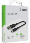 Belkin USB-Kabel &raquo;BoostCharge USB-C/USB-A kabelis PVC 15cm&laquo; USB-C USB laikmena Typ A 15 cm