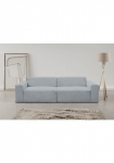 WERK2 Sofa &raquo;Zeus Trivietė sofa didelė sofa plotis 256cm Tiefe 105cm modern & bequem&laquo; Curvy Trend Trivietė sofa su urbaner imitacija